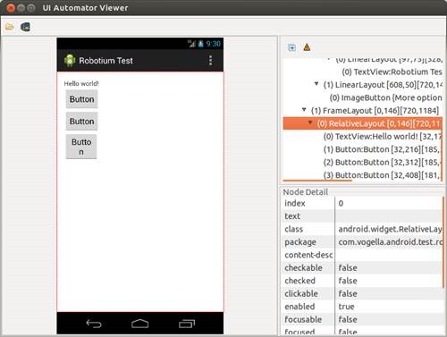 تست رابط کاربری در android 