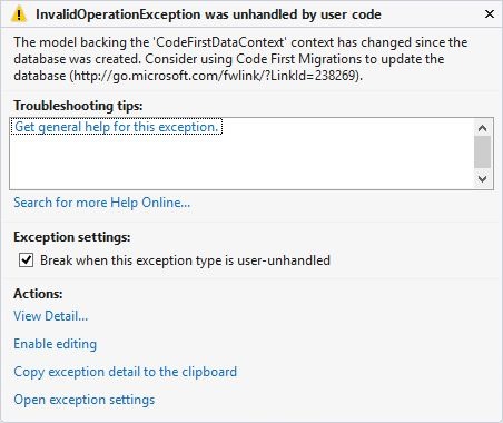 خطای Invalid Operation Exception