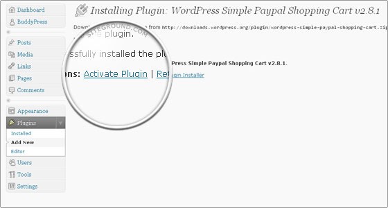 نحوه ی نصب پلاگین Simple PayPal Shopping Cart