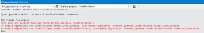 دستور Enable-Migrations