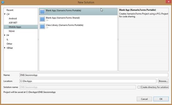 Xamarin Forms Portable