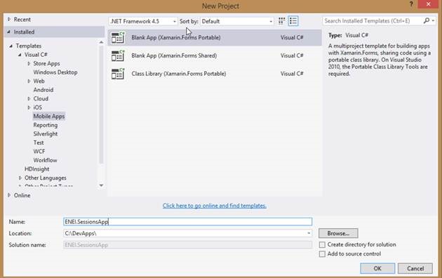 Xamarin Forms Portable