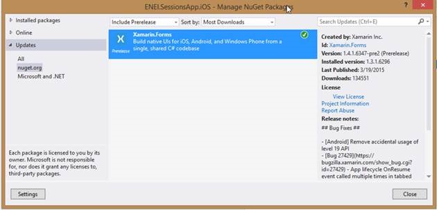 Xamarin Forms Nuget Package