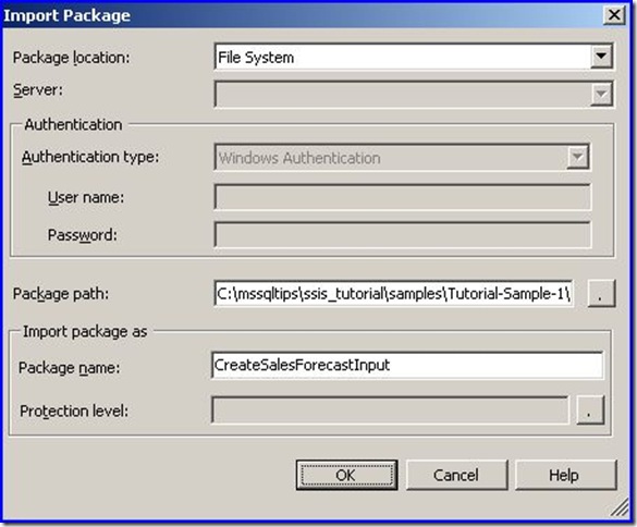 download sample ssis package